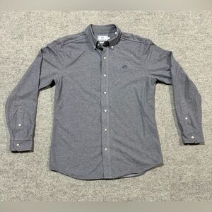 Southern Tide Trim Fit Button-Down Long Sleeve Gray Shirt, Men’s Size M